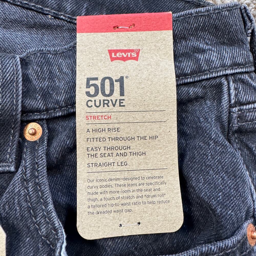 Levi's 501 Curve Jeans Women's Size 27x30 High Rise Casual Comfy Preppy Classic - Picture 6 of 13